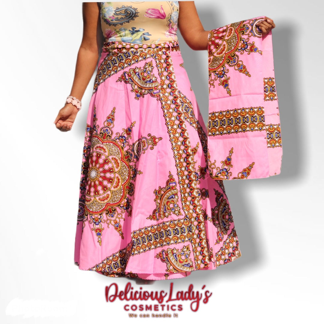 Sexy African Skirt Pink