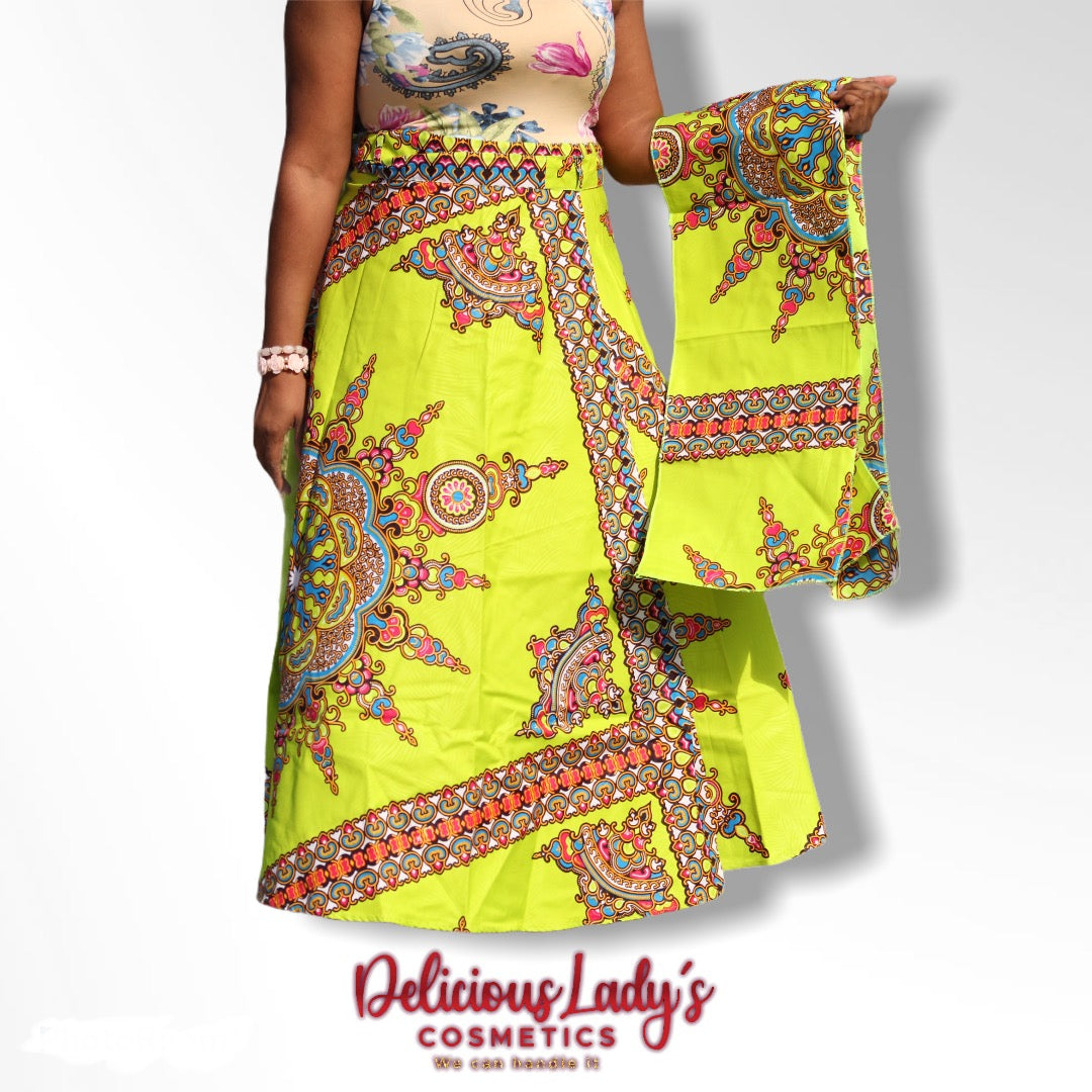 Sexy African Skirt Green